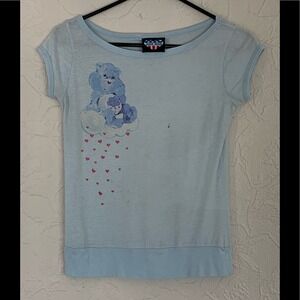 WOMENS CARE BEARS GRAPHIC SHIRT BY JUNKFOOD SIZE SMALL GRUMPY